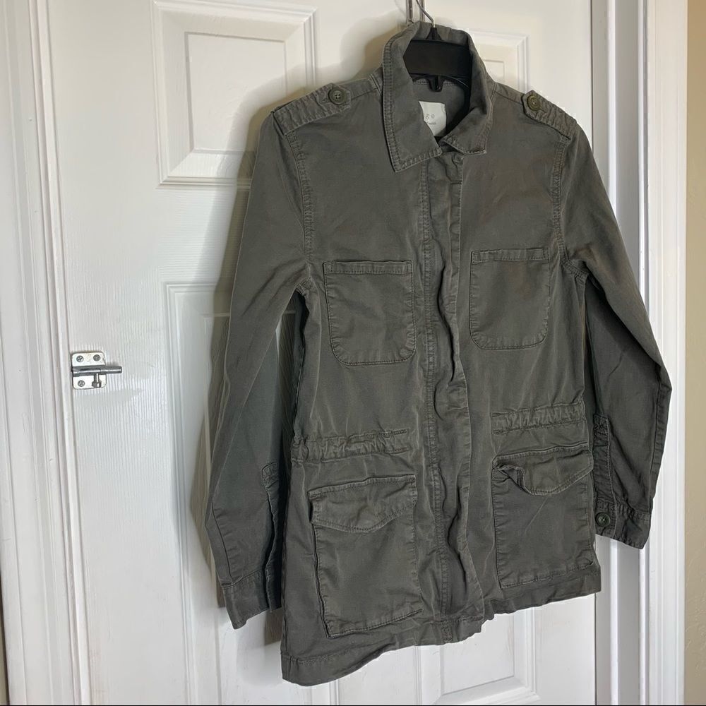 Hinge Army Green Utility Jacket Size XS - Picture 3 of 10
